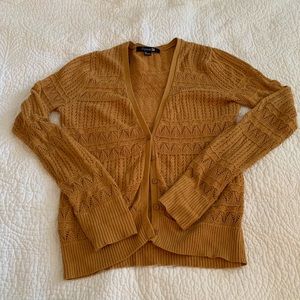 Forever 21 Mustard Knit Cardigan